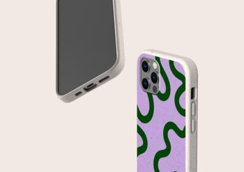 Purple Swirl Biodegradable Phone Case, 3 of 8