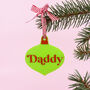 Personalised Colourful Bauble Christmas Tree Decoration, thumbnail 4 of 5