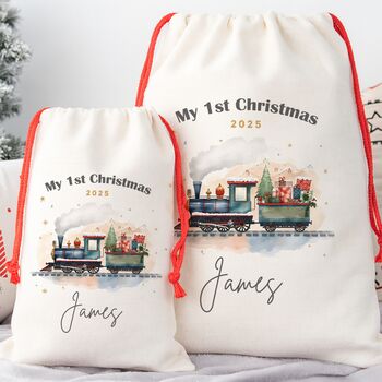 1st Christmas Train Christmas Sack, 2 of 3