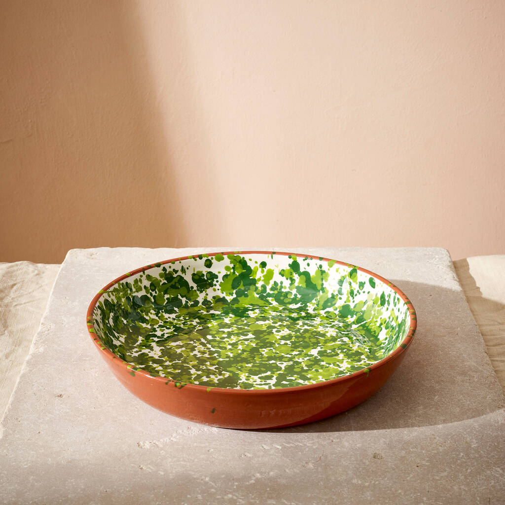 Maximal Spatter Terracotta Bowl, 1 of 7