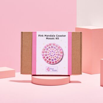 Pink Coaster/Mandala Mosaic Kit, 2 of 7