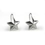 Sterling Silver Lucky Star Earrings, thumbnail 3 of 4