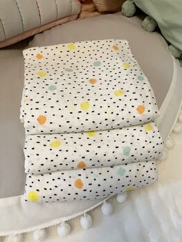 New Baby Gift, Extra Large Bamboo Cotton Baby Muslin, 4 of 4