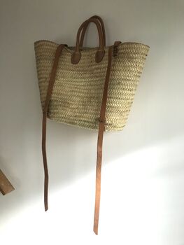 Backpack Basket | Rucksack |Basket Bag Long Handles, 7 of 12