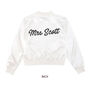 Mrs Bride To Be Gift Personalised Satin Jacket, thumbnail 2 of 3
