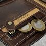 Personalised Round Zipper Leather Wallet For Christmas Gift, thumbnail 6 of 12