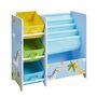 Book Display Unit With Fabric Storage Boxes, thumbnail 4 of 5