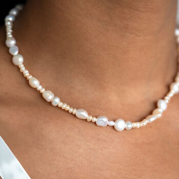 Irregular Pearl Necklace, 4 of 12