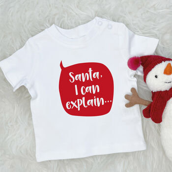Santa I Can Explain Kids Christmas T Shirt, 2 of 3