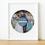 Personalised Song Lyrics Print Wedding Gift Blue, thumbnail 1 of 9