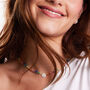 Rainbow Moonstone Smiley Face Necklace, thumbnail 1 of 7