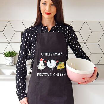 Funny Cheese Christmas Apron, 2 of 7
