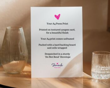 Mama Bear Mummy Poem Print – Personalised Mum Birthday Gift, 3 of 6
