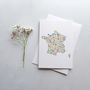 Floral Map Of France Greeting Card, thumbnail 1 of 2
