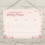 Personalised Floral A3 Wipe Clean Weekly Planner, thumbnail 2 of 2