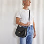 Personalised Vintage Leather Saddle Bag Lifetime Guarantee, thumbnail 2 of 8