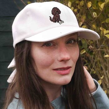 Personalised Dog Organic Cotton Cap For Men And Women, 7 of 10
