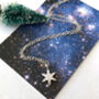 Christmas Snowflake Sterling Silver Necklace, thumbnail 3 of 8