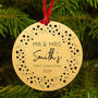 Personalised First Christmas As Mr And Mrs Tree Decoration Bauble, thumbnail 1 of 6