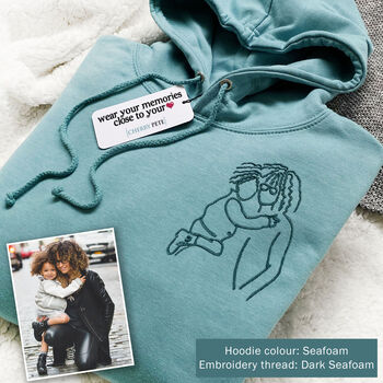 Personalised Embroidered Photo Hoodie, 2 of 12