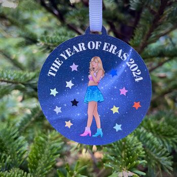 Merry Swiftmass Taylor Swift Inspired Christmas Decoration, 2 of 2