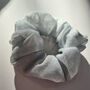 Oversized Silver Sparkle Scrunchie, thumbnail 2 of 6