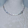 White Coin Pearl And Silver Necklace, thumbnail 2 of 6