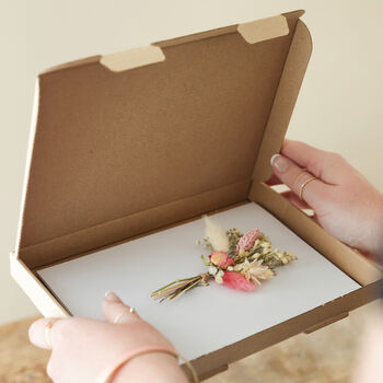 Personalised Vinyl Dried Flower Wedding Card, 4 of 7