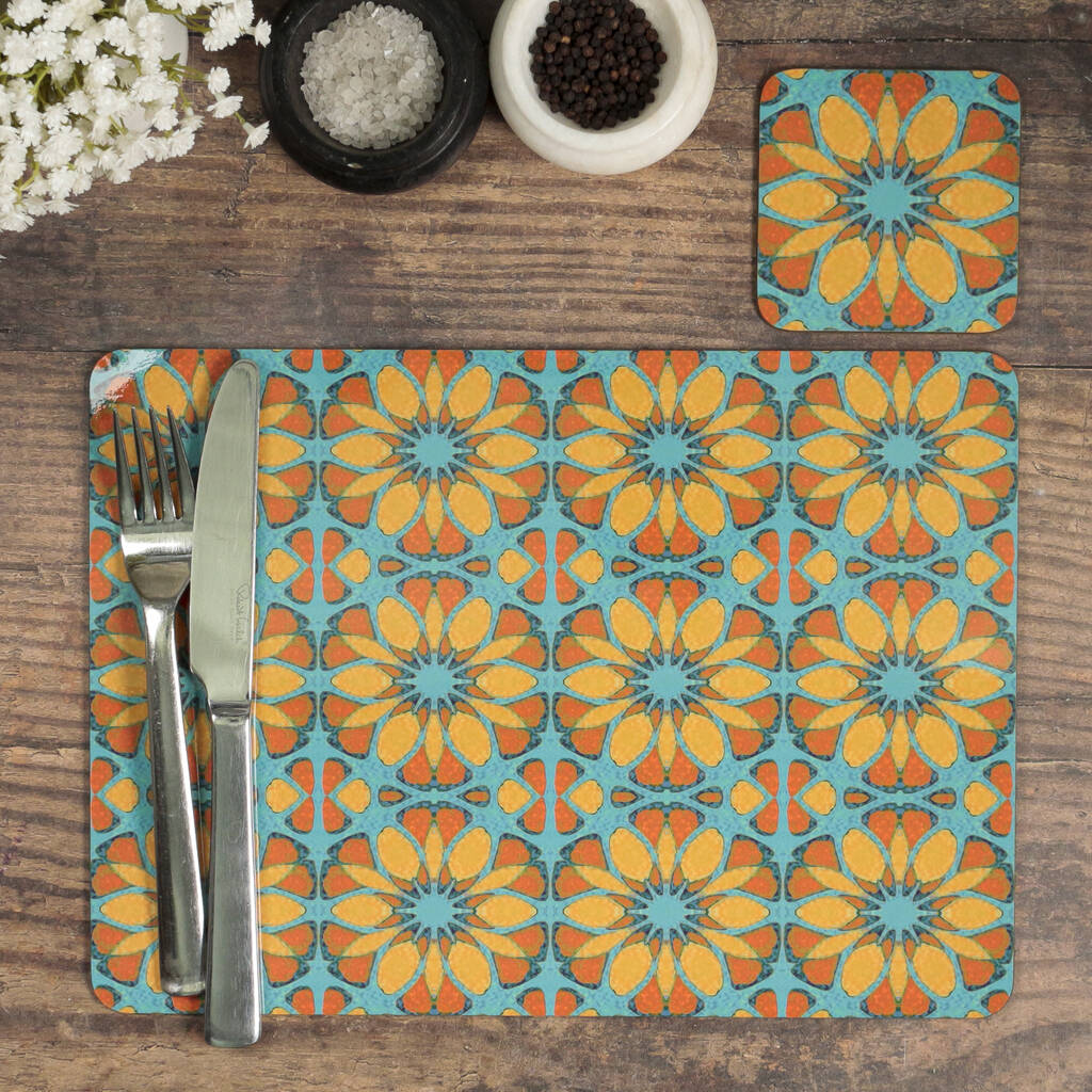 Moroccan Flower Placemats, 1 of 11