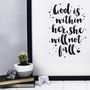 God Is Within Her She Will Not Fall Print, thumbnail 4 of 6