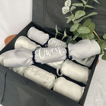 Personalised Reusable White Christmas Crackers, 3 of 10