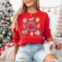 Holiday Favourite Things Jumper Cozy Christmas Sweatshirt For Women, thumbnail 1 of 7