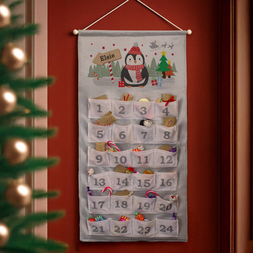 Personalised Christmas Penguin Advent Calendar, 1 of 5