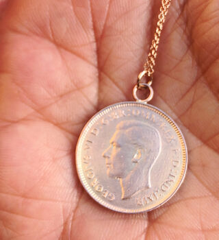 Solid Gold English Farthing Necklace, 8 of 8
