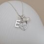 Personalised Child's Communion Cross In Heart Pendant, thumbnail 2 of 3