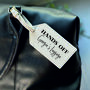 Hands Off Personalised Luggage Tag, thumbnail 1 of 2