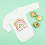 Personalised First Father's Day Rainbow Bodysuit, thumbnail 4 of 9