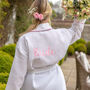 Personalised Bridal Waffle Dressing Gown, thumbnail 1 of 12