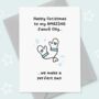 Perfect Pair Personalised Fiancé Christmas Card, thumbnail 1 of 3