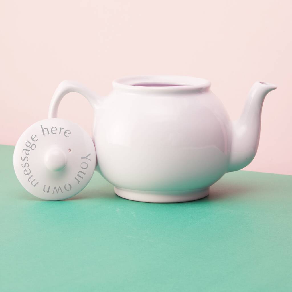 Personalised Teapot By The Glass Yard