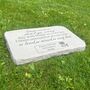 Personalised Large Rose Garden Memorial Stone 38cm X 27cm, thumbnail 10 of 11