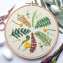 Forest Ferns Embroidery Kit, thumbnail 1 of 6