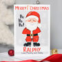 Personalised Santa Baby 1st Christmas Card, thumbnail 1 of 10