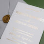 Gold Foil Luxury Wedding Invitation, thumbnail 4 of 8
