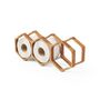 Handcrafted Oak Wood Honeycomb Toilet Paper Rack, thumbnail 2 of 8
