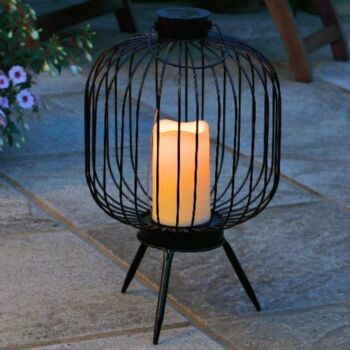 Round Metal Wire Candle Lantern, 2 of 2