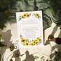 Sunflowers Flat Wedding Invitations, thumbnail 4 of 7