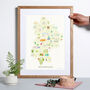 Personalised Bedfordshire Map: Add Favourite Places, thumbnail 1 of 3