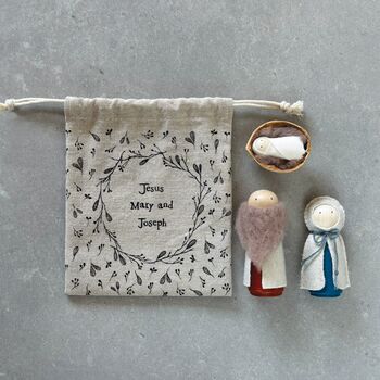 Woodland Nativity Figures In A Bag, 2 of 2