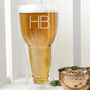 Personalised Bottoms Up Beer Glass, thumbnail 2 of 4